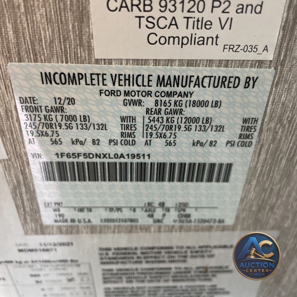 2020 Mirada Coachman motor home Base