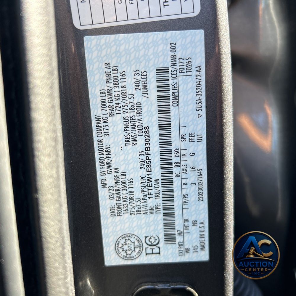2023 Ford F150 Tremor