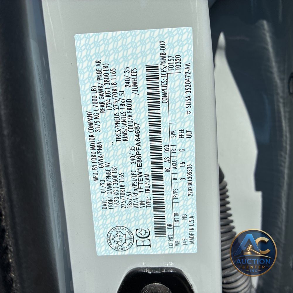 2023 Ford F150 Tremor
