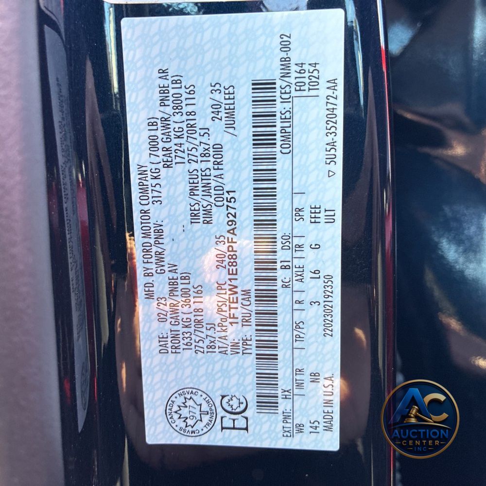 2023 Ford F150 Tremor