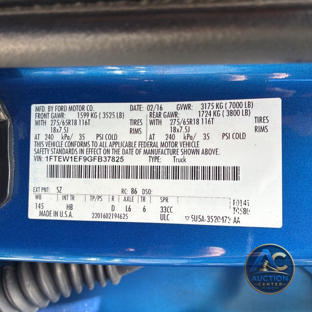 2016 Ford F-150 Lariat