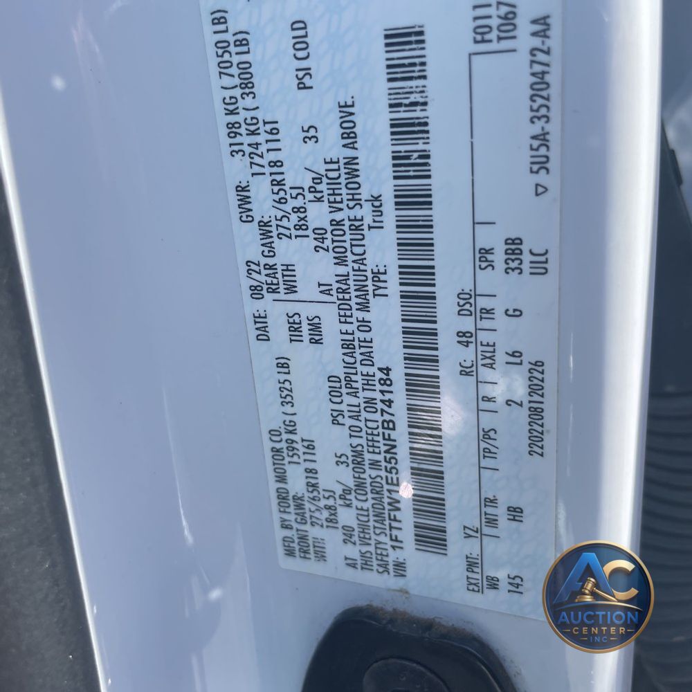 2022 Ford F-150 Lariat
