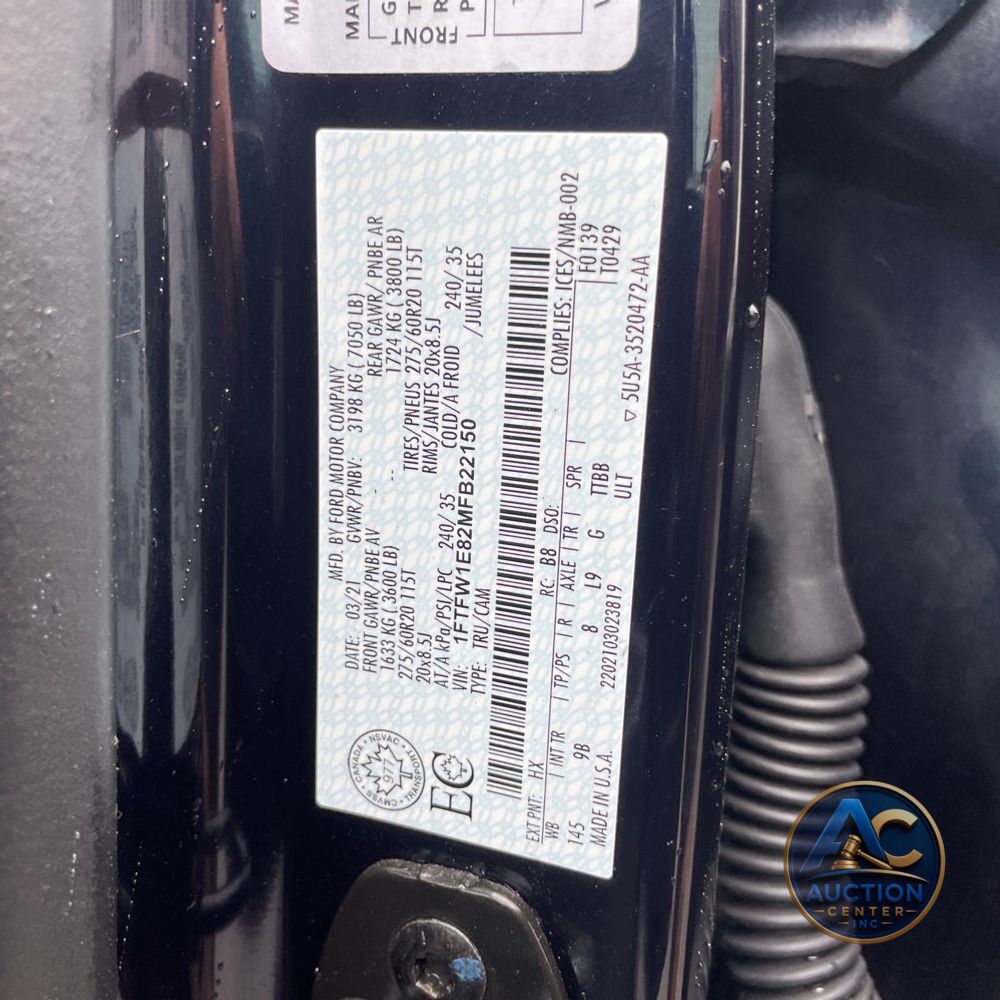 2021 Ford F150 Platinum