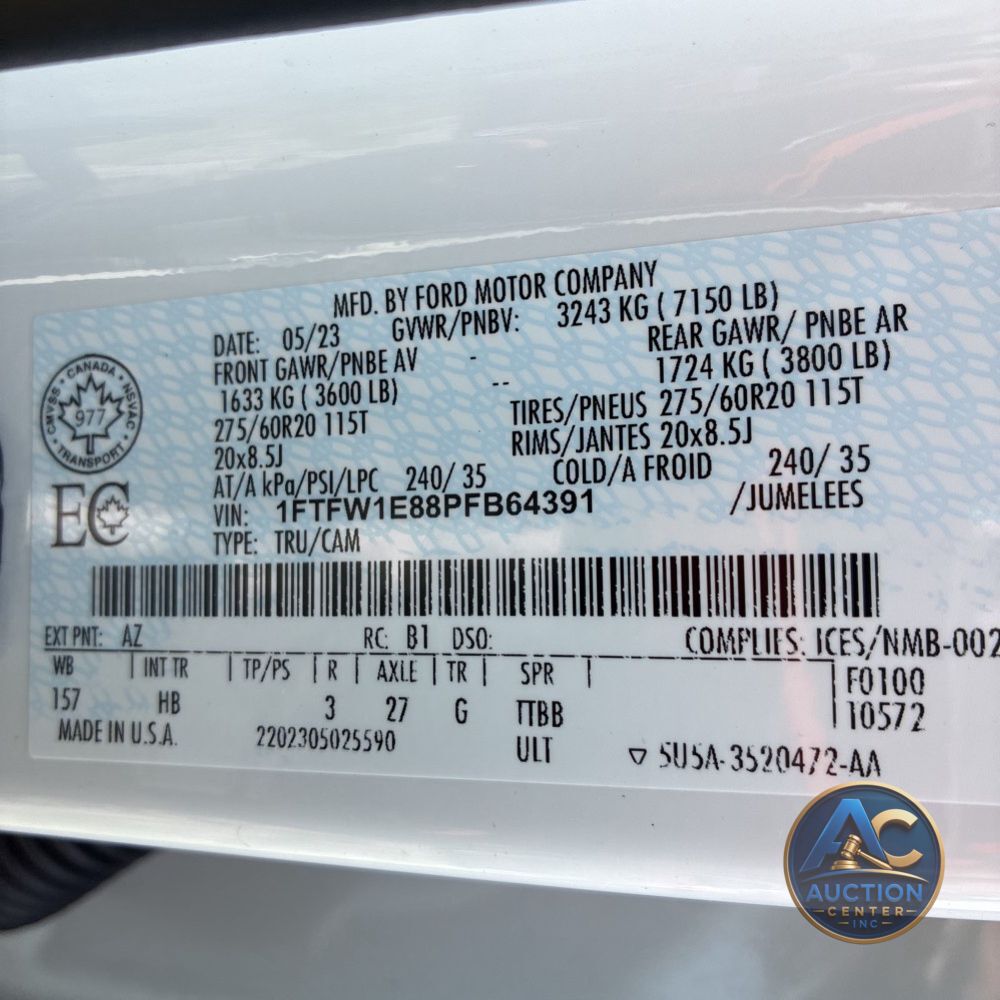 2023 Ford F150 Lariat