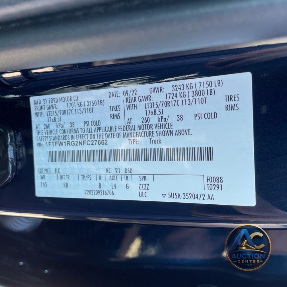2022 Ford F-150 Raptor