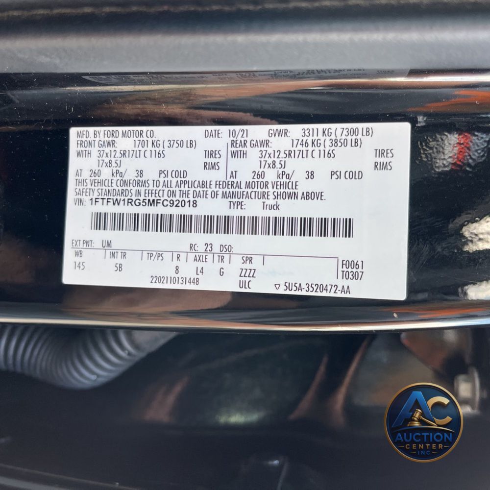 2021 Ford F-150 Raptor