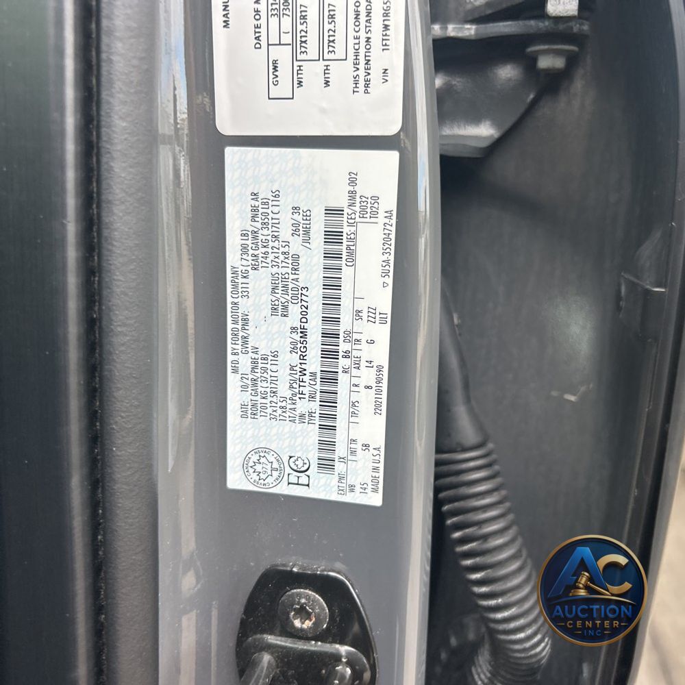 2021 Ford F150 Raptor