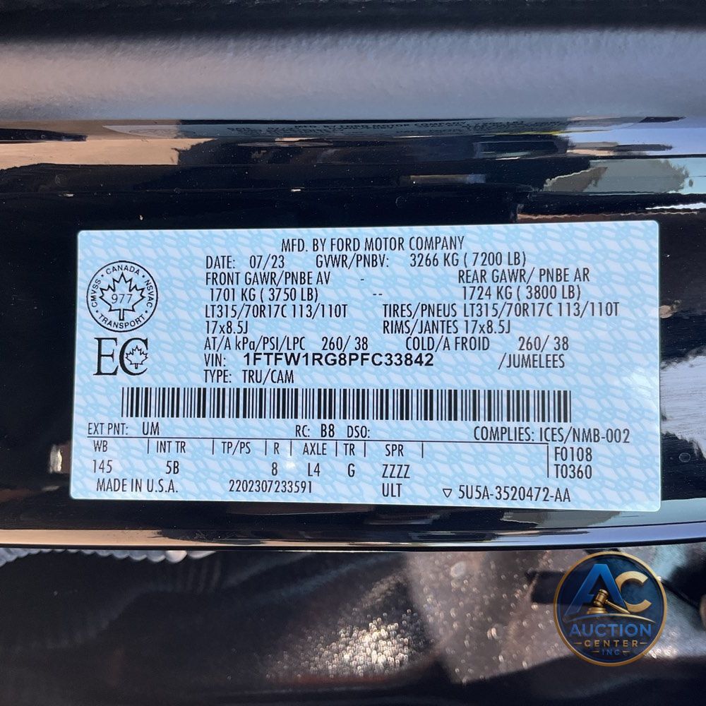 2023 Ford F150 Raptor