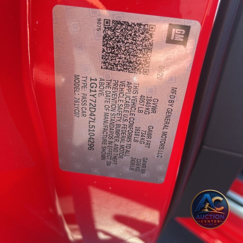 2020 Chevrolet Corvette Stingray