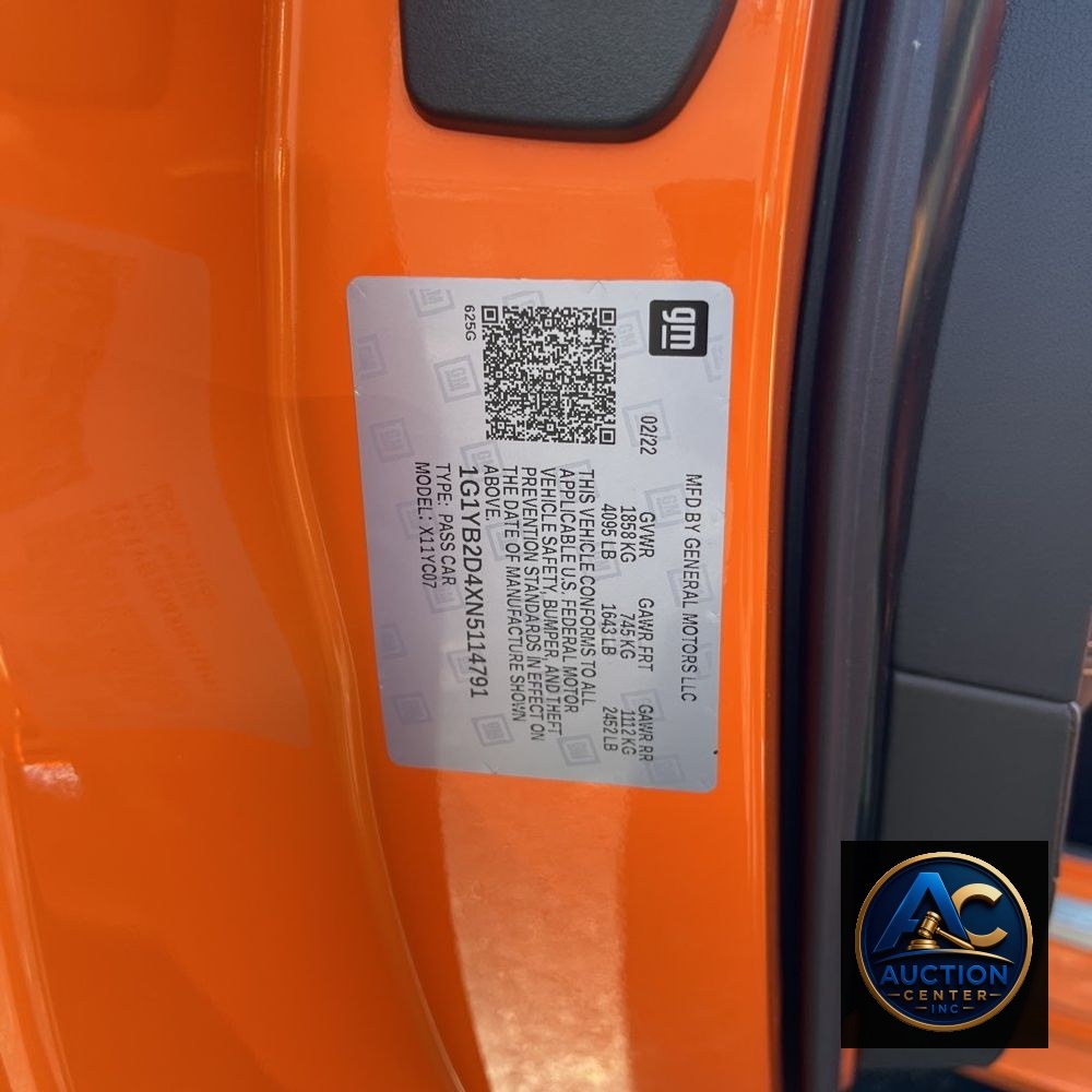 2022 Chevrolet Corvette Stingray