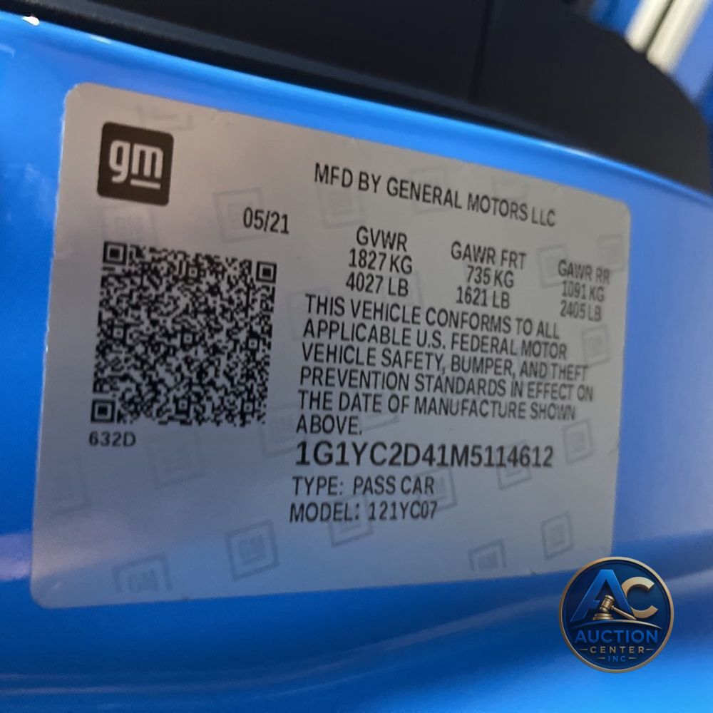 2021 Chevrolet Corvette Stingray