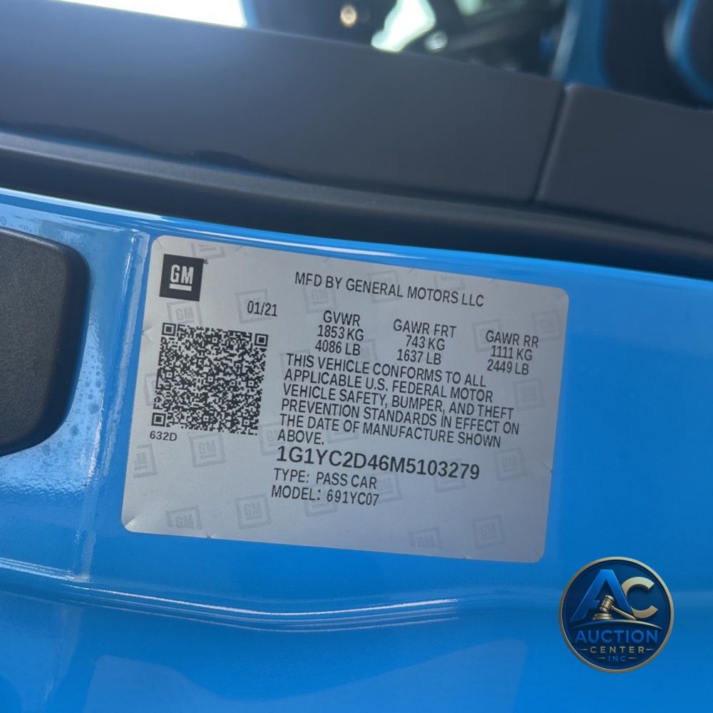 2021 Chevrolet Corvette Stingray