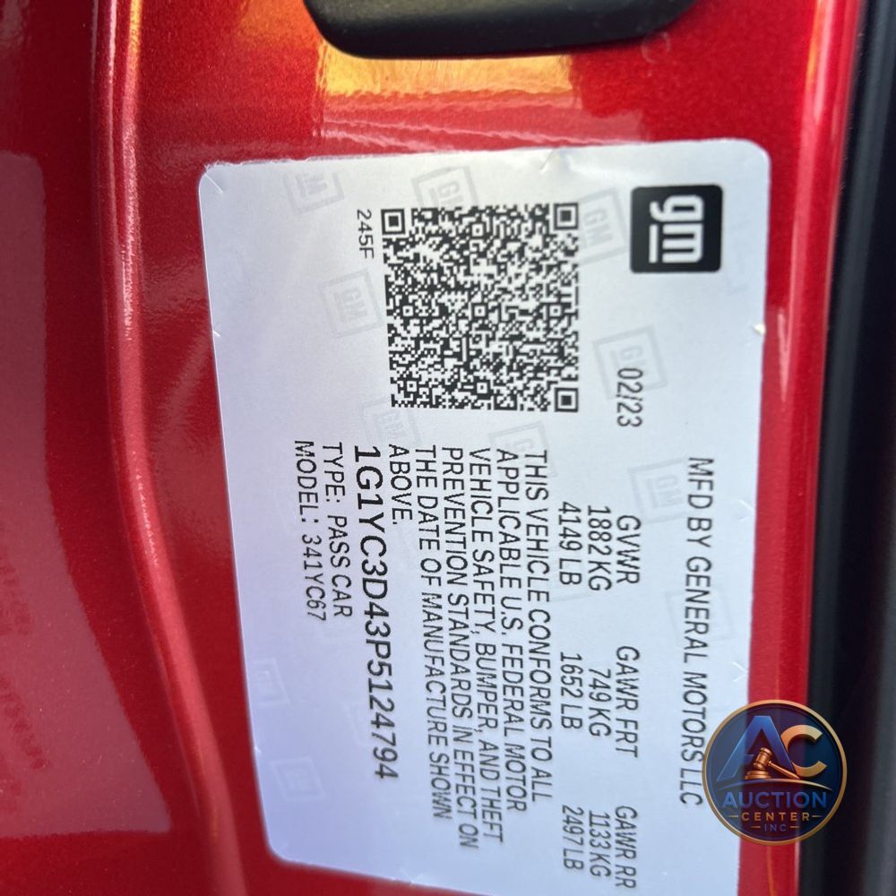 2023 Chevrolet Corvette Stingray
