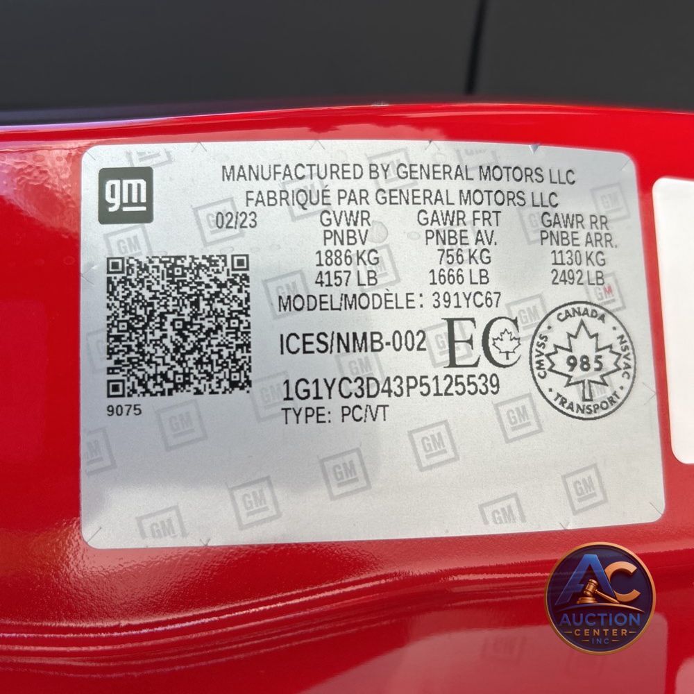 2023 Chevrolet Corvette Stingray 3LT
