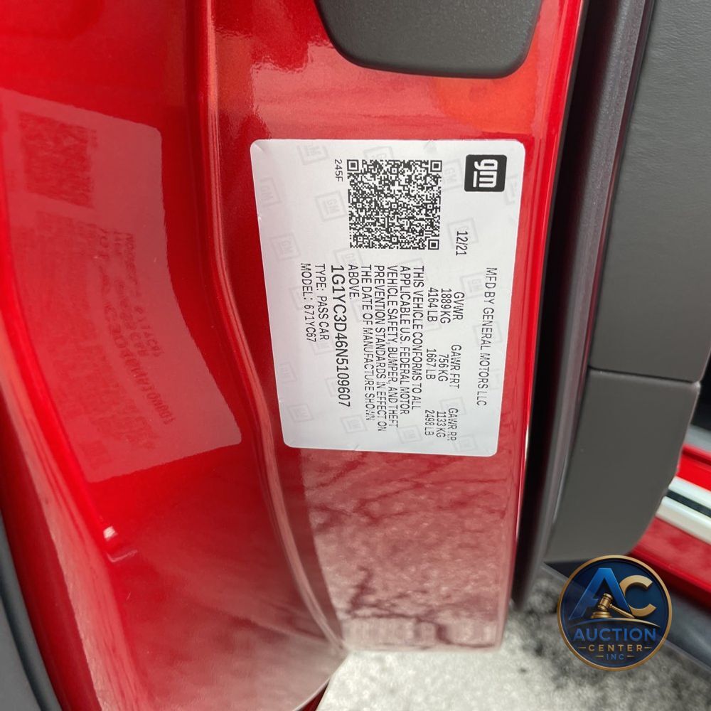 2022 Chevrolet Corvette Stingray