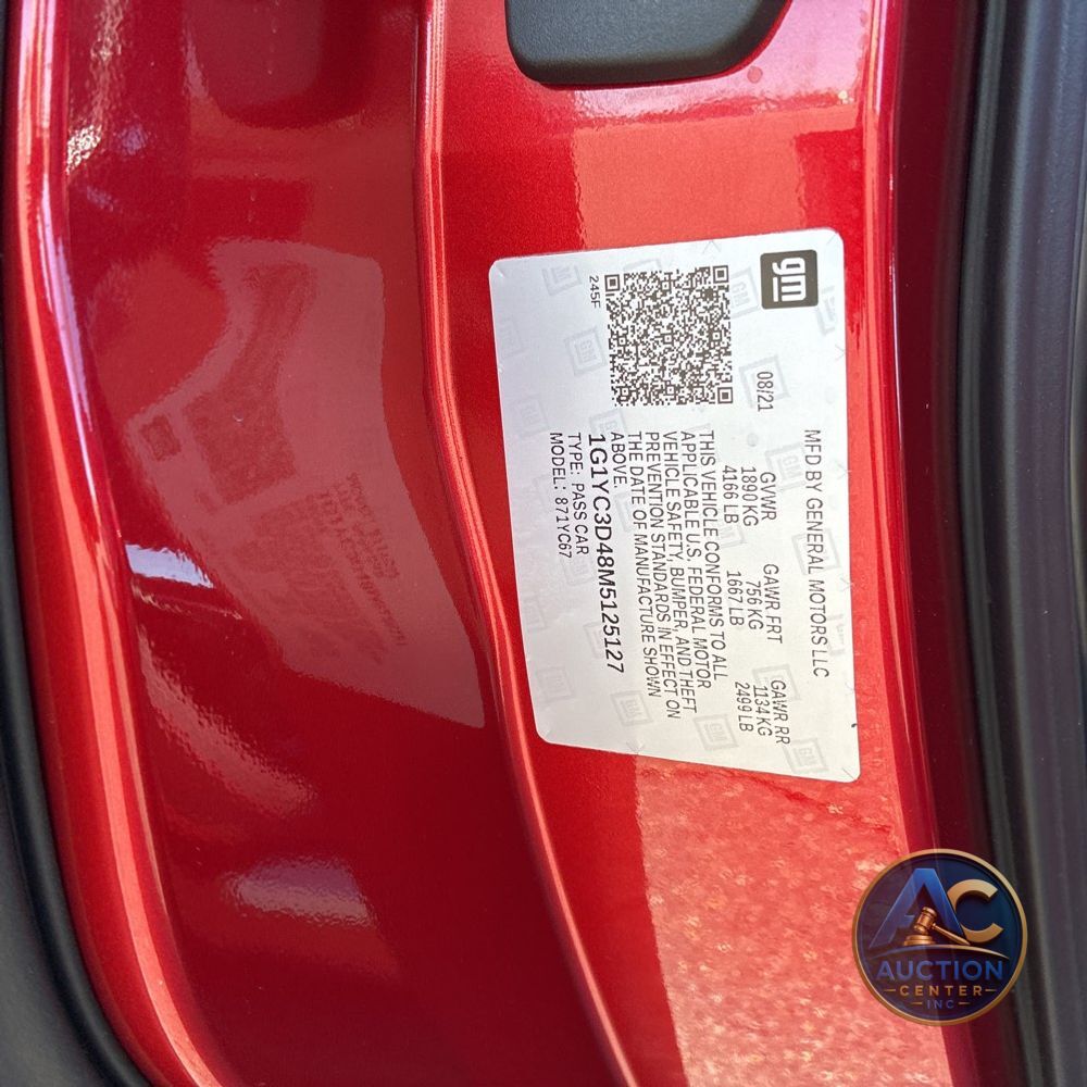 2021 Chevrolet Corvette Stingray