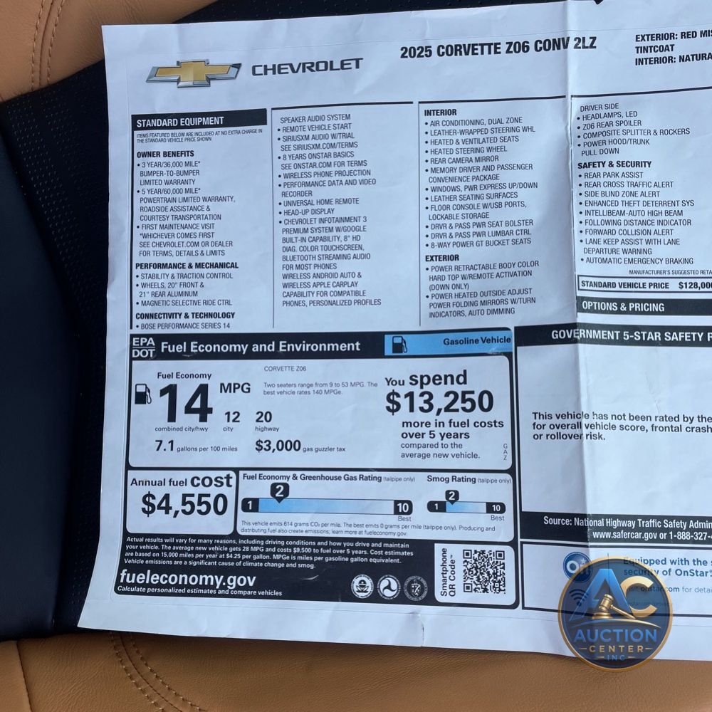 2025 Chevrolet Corvette Z06