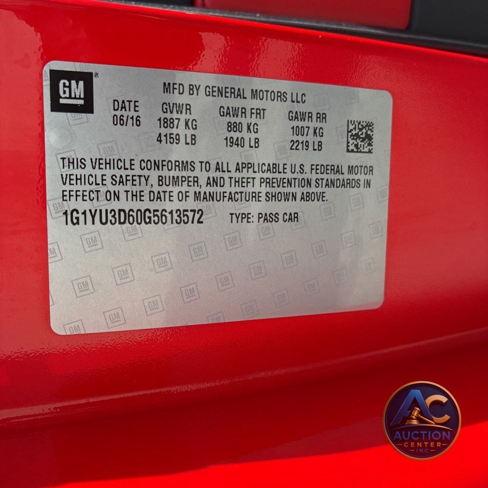 2016 Chevrolet Corvette Z06