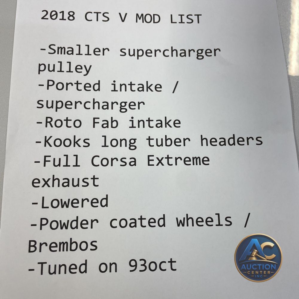 2018 Cadillac CTS-V Base