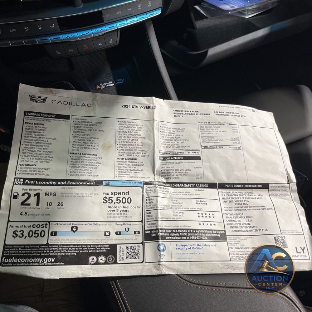 2024 Cadillac CT5-V Base