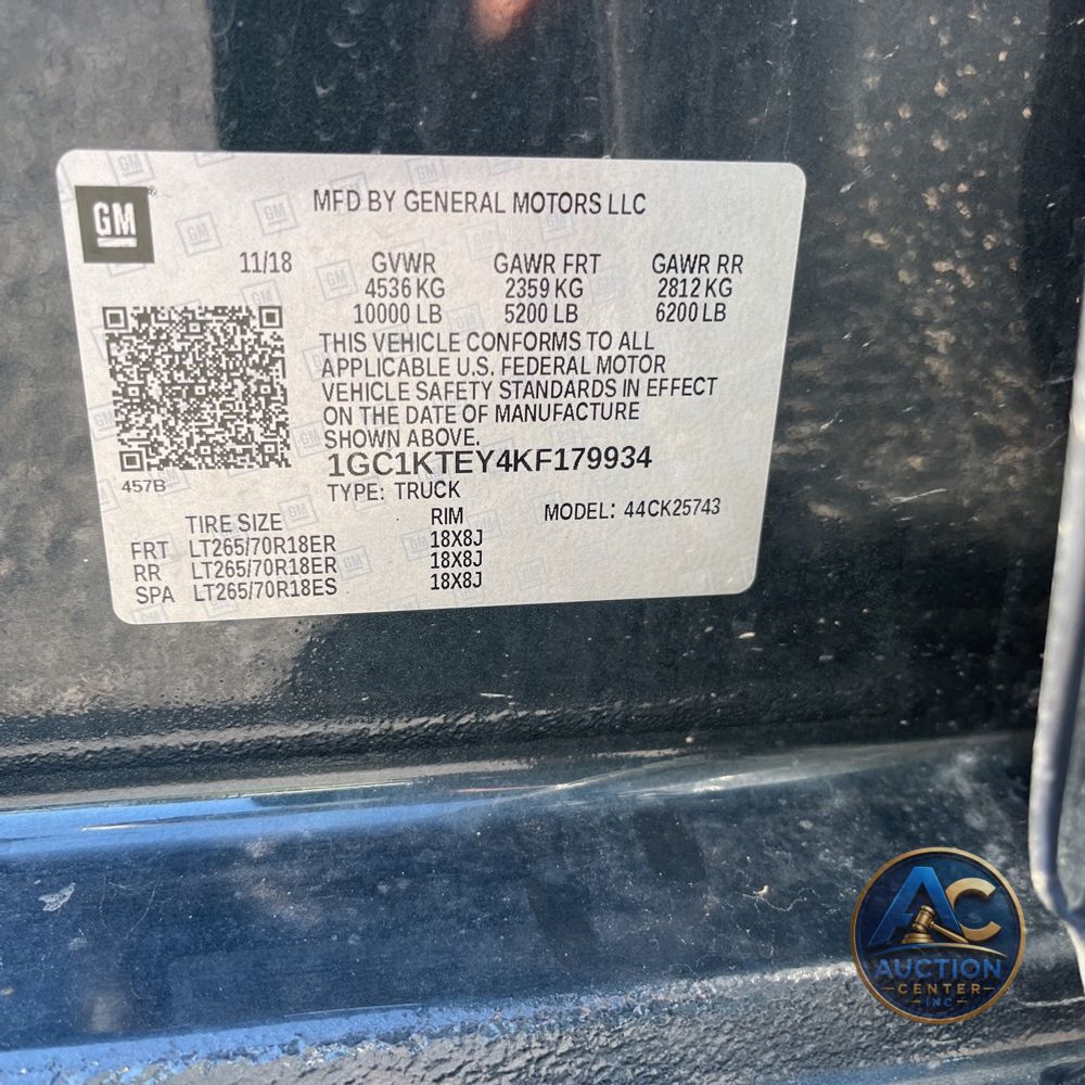2019 Chevrolet Silverado 2500HD LTZ