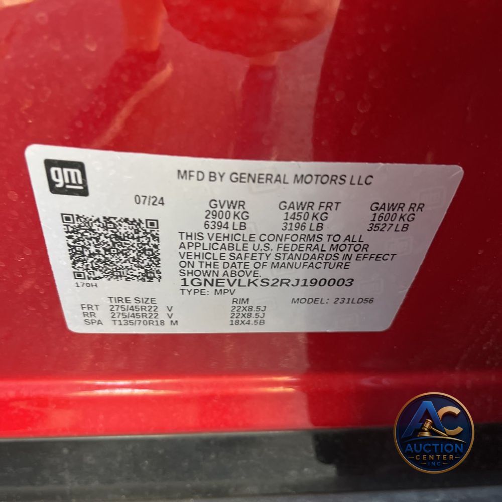 2024 Chevrolet Traverse RS