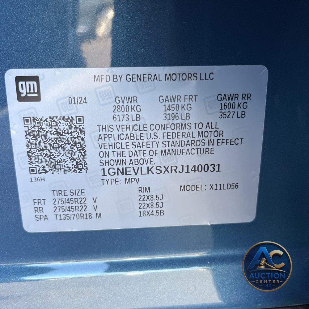 2024 Chevrolet Traverse RS