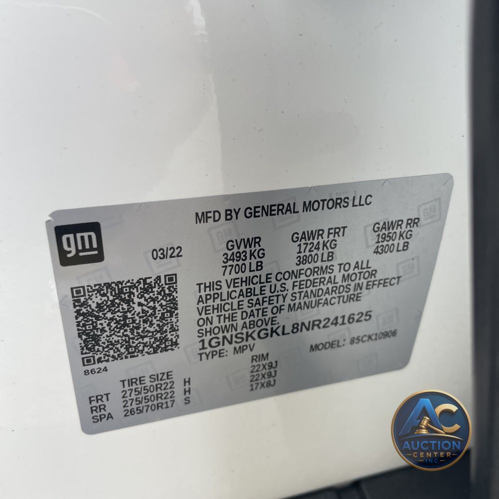 2022 Chevrolet Suburban High Country