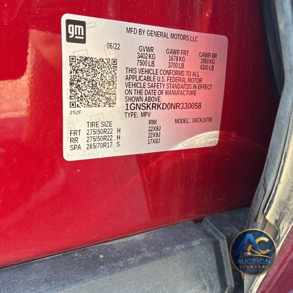 2022 Chevrolet Tahoe RST