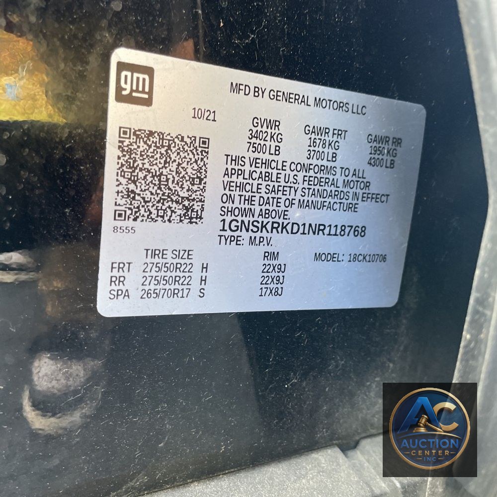 2022 Chevrolet Tahoe RST