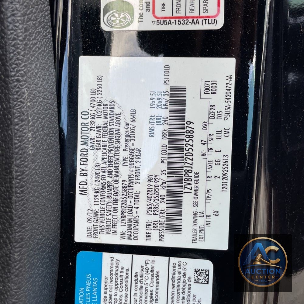 2013 Ford Shelby GT500 Base