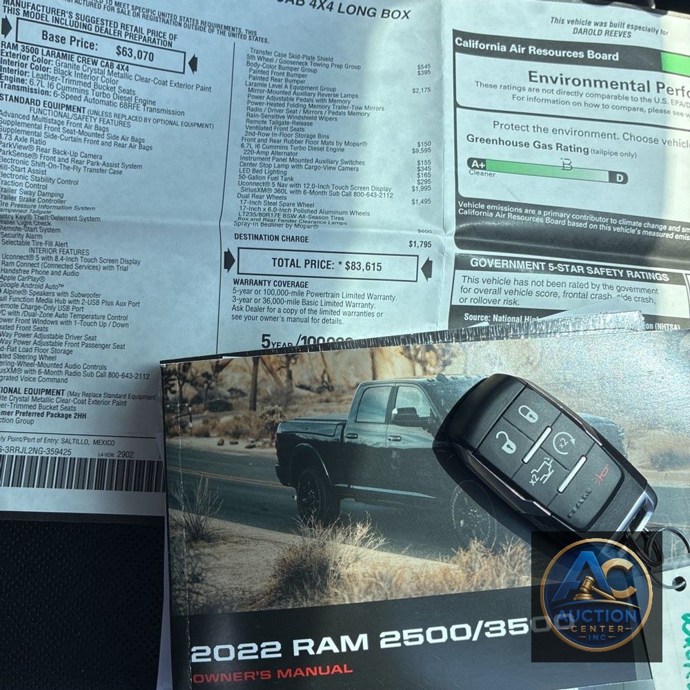 2022 Ram 3500 Laramie