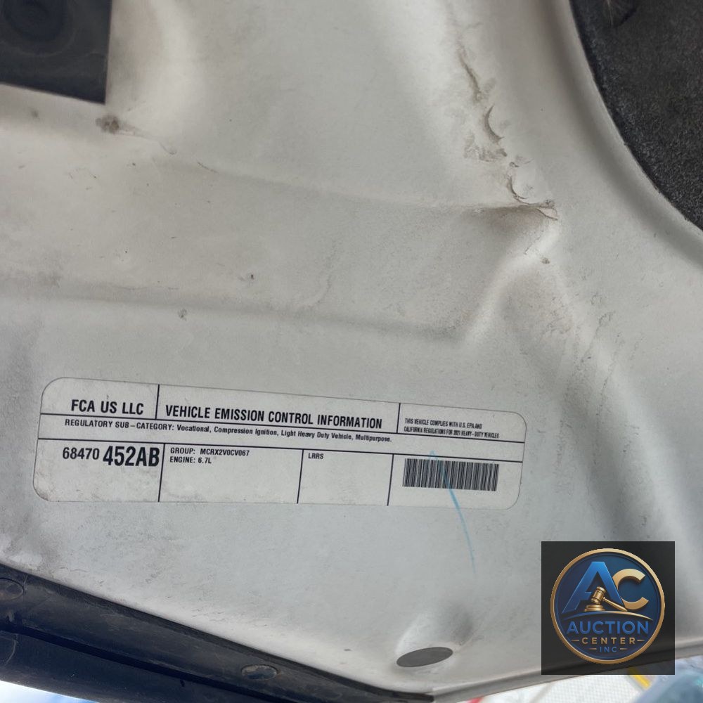 2021 Ram Commercial Tradesman CA60-120 CONV CAB/CHASSIS 4X4 6.7L