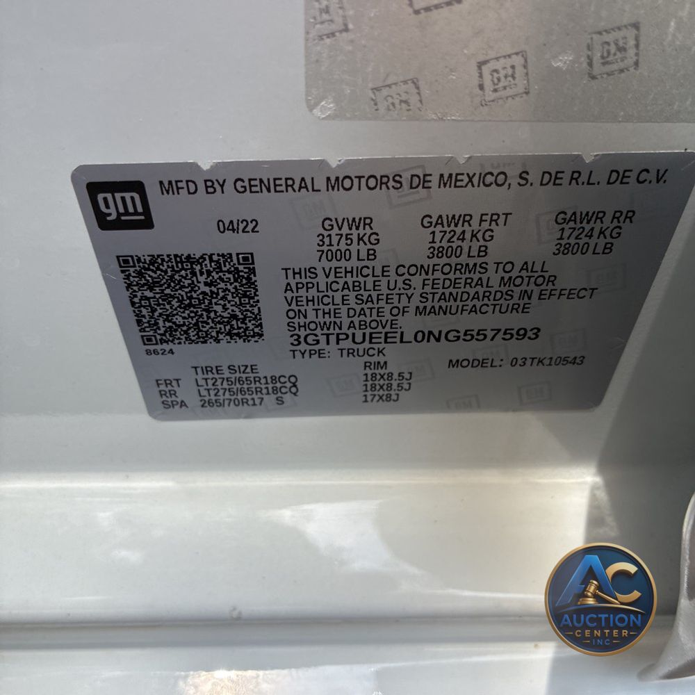 2022 GMC Sierra 1500 AT4