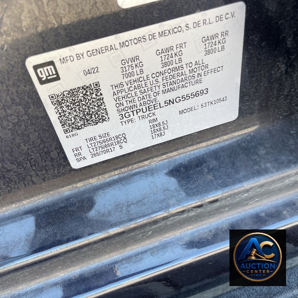 2022 GMC Sierra 1500 AT4