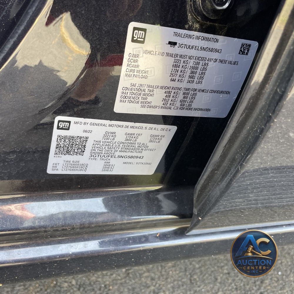 2022 GMC Sierra 1500 AT4X