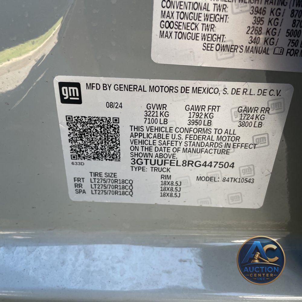 2024 GMC Sierra 1500 AT4X