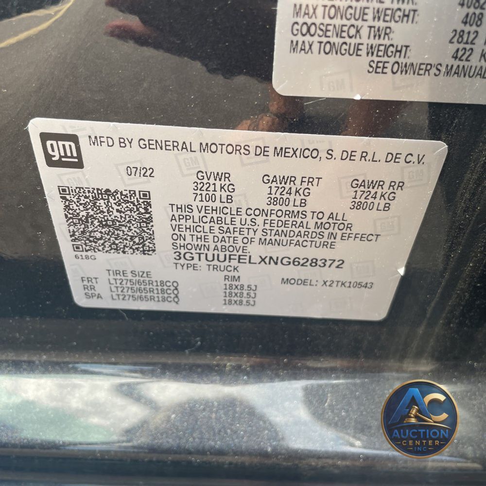 2022 GMC Sierra 1500 AT4X