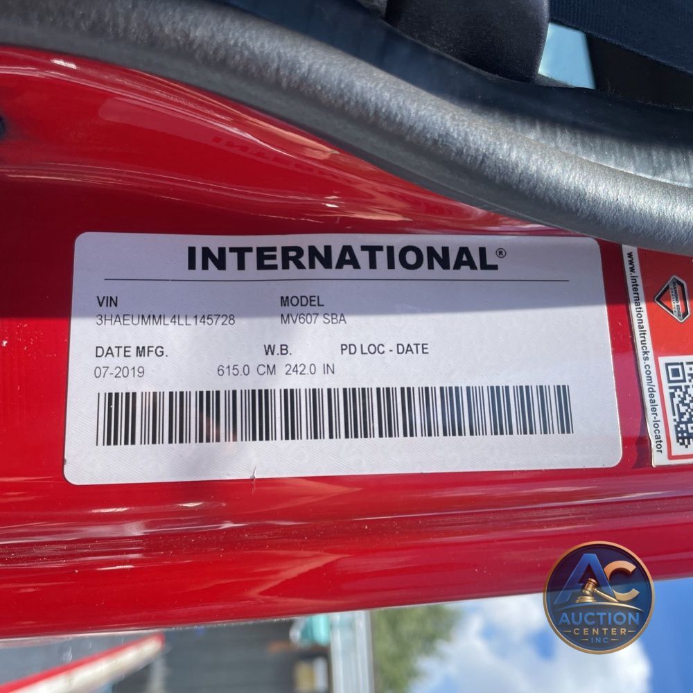 2020 International  MV607 SBA Tow truck