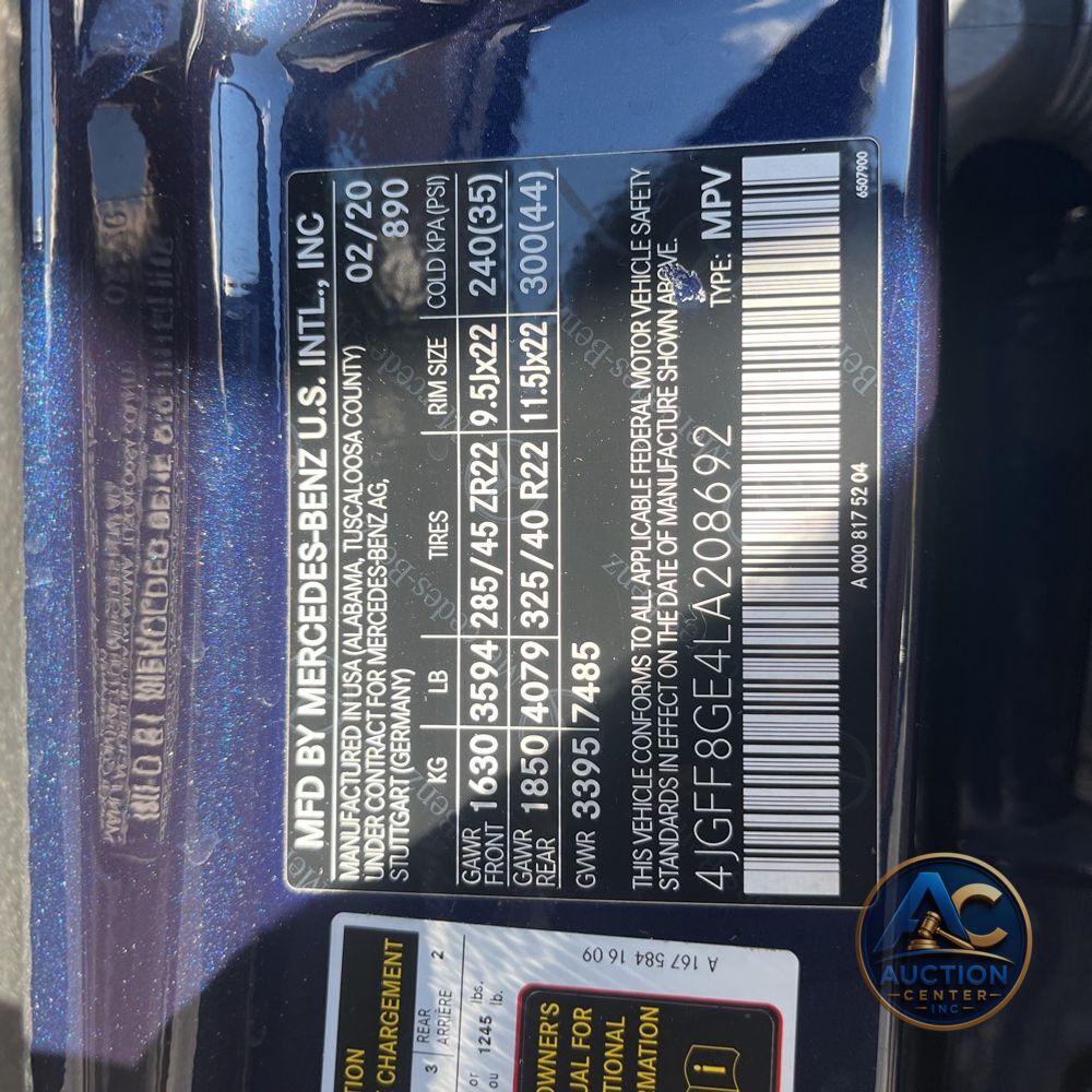 2020 Mercedes-Benz GLS GLS 580