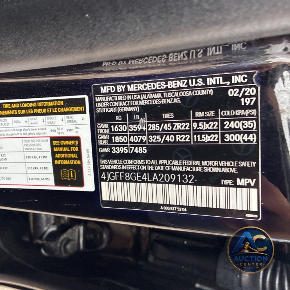 2020 Mercedes-Benz GLS GLS 580