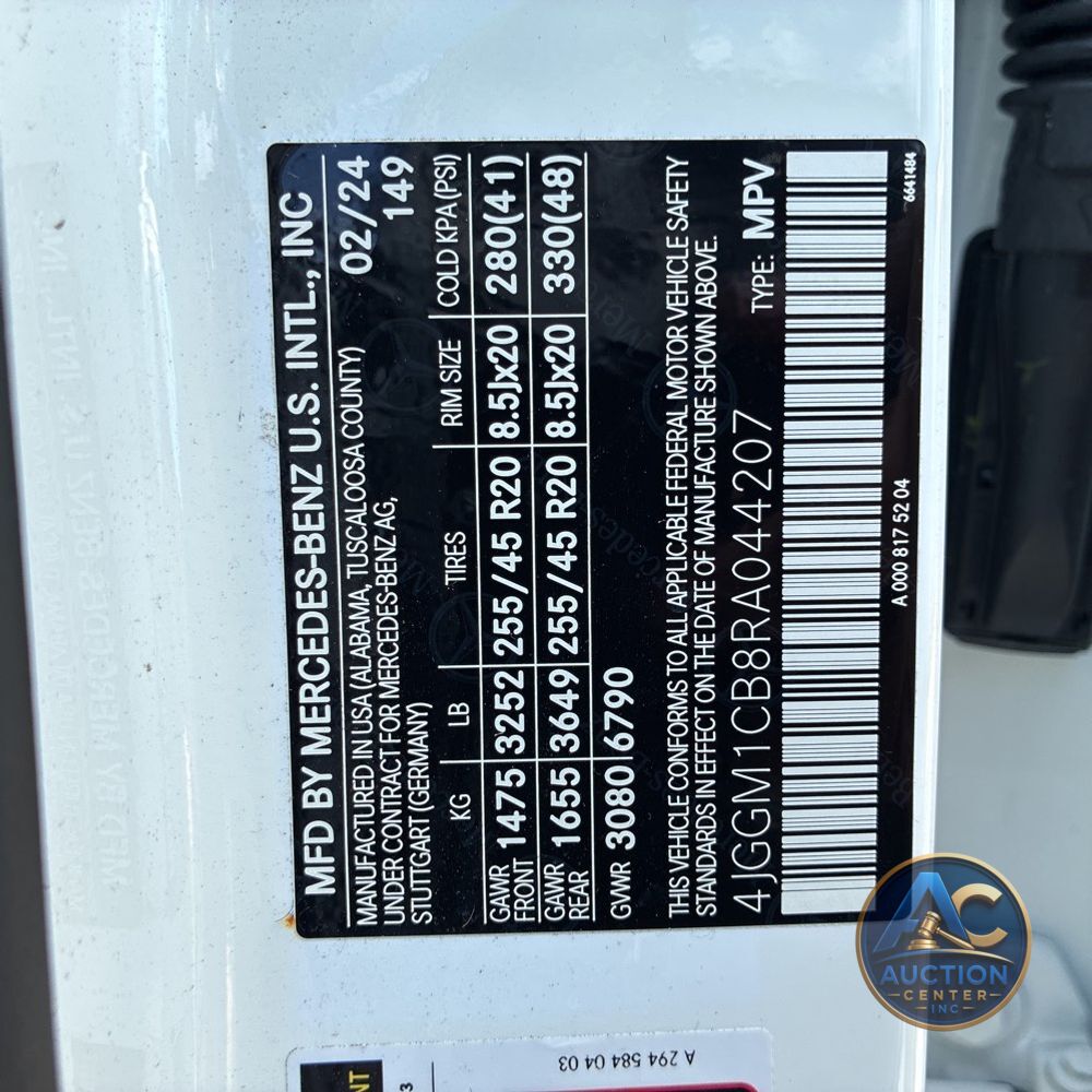 2024 Mercedes-Benz EQE SUV EQE350 4D SUV 4Matic