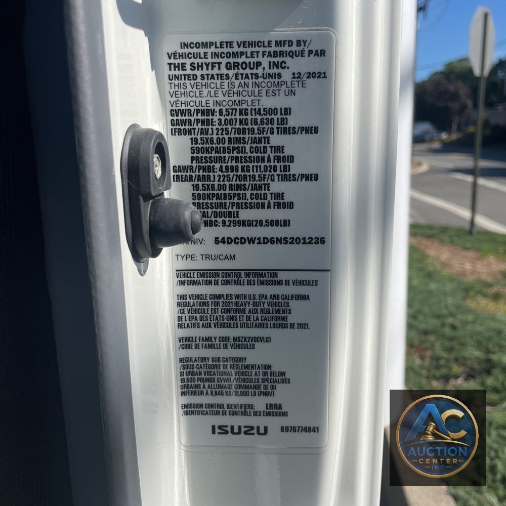 2022 Chevrolet Refrigerator box truck 4500