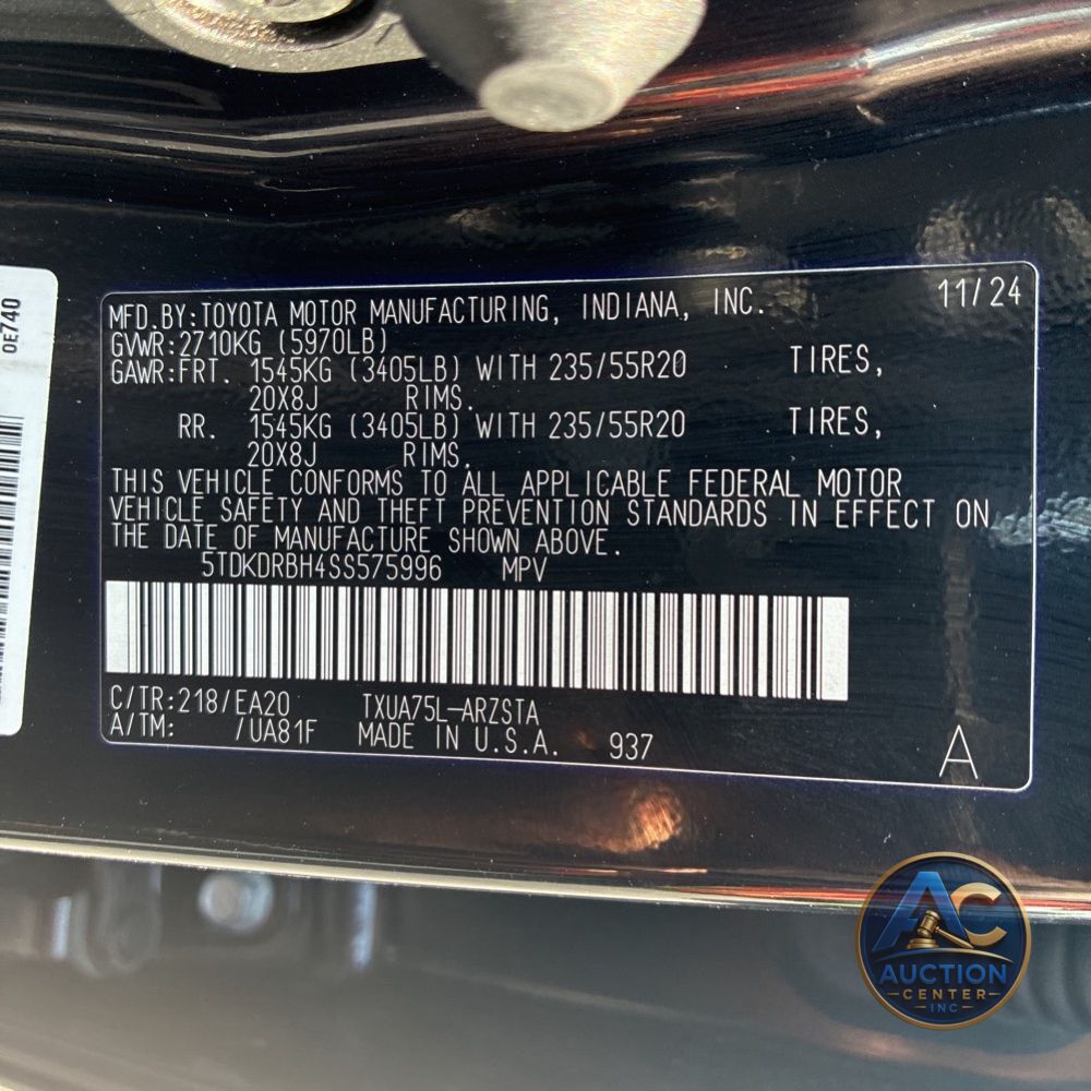 2025 Toyota Highlander XSE