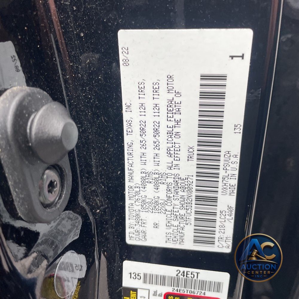 2022 Toyota Tundra Capstone HV