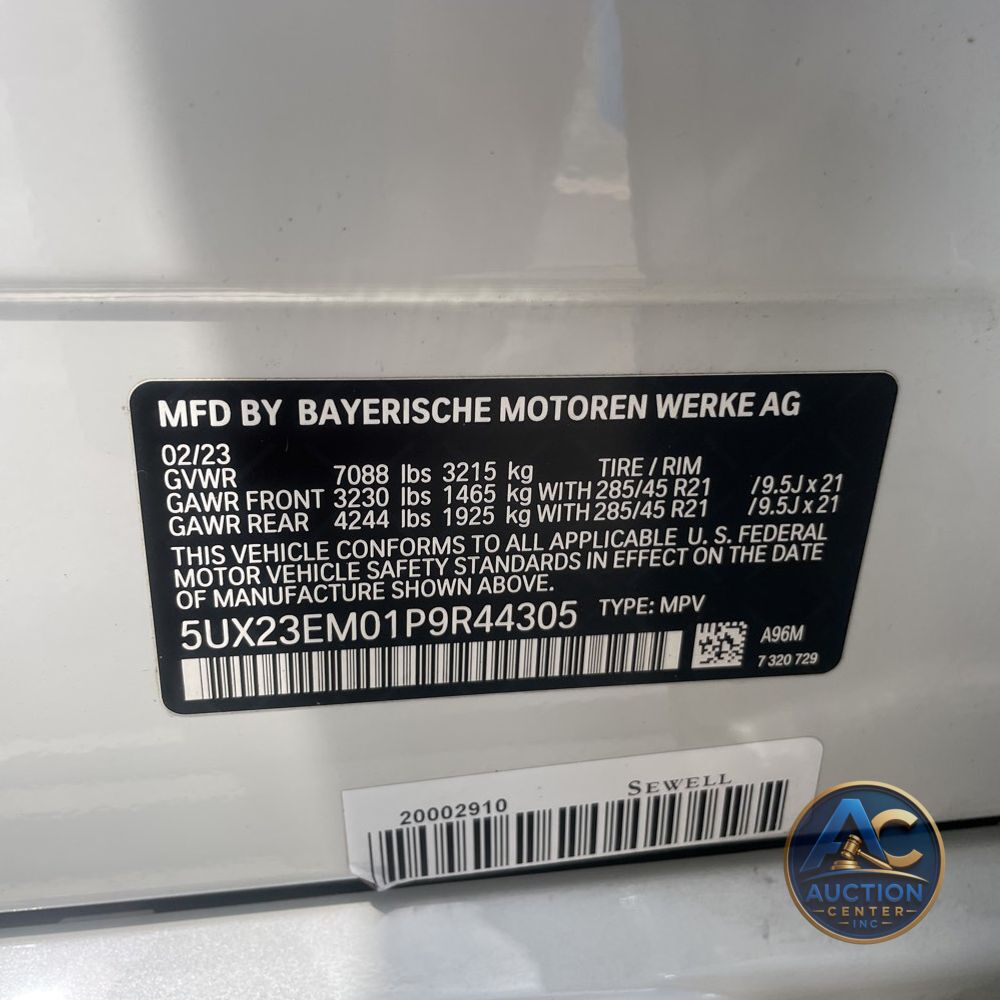 2023 BMW X7 XDrive40i