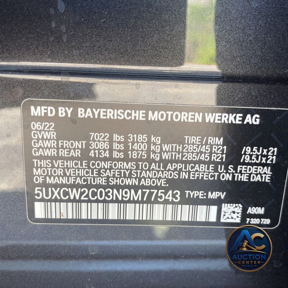2022 BMW X7 XDrive40i