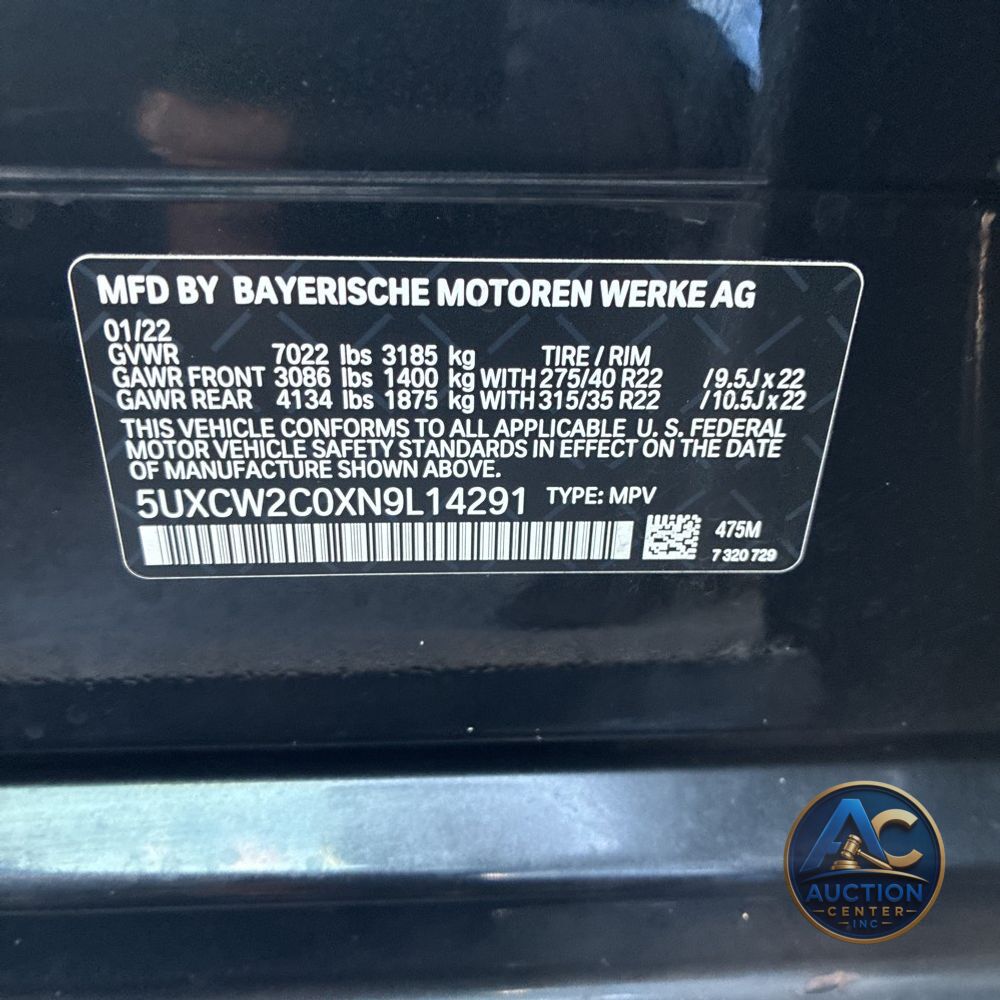 2022 BMW X7 XDrive40i