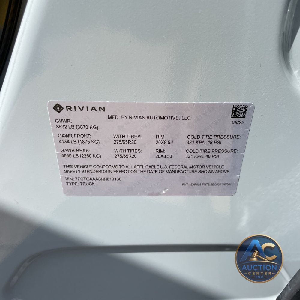2022 Rivian R1T Adventure
