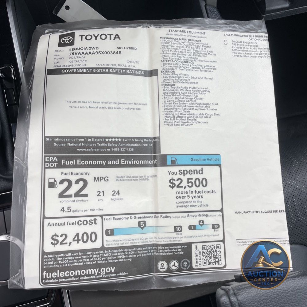 2025 Toyota Sequoia SR5
